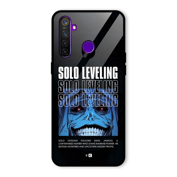 Solo Leveling Typo Glass Back Case for Realme 5 Pro
