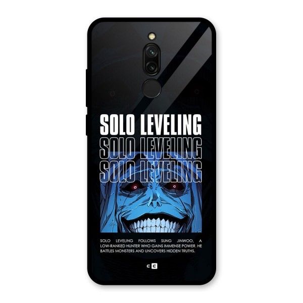 Solo Leveling Typo Glass Back Case for Redmi 8