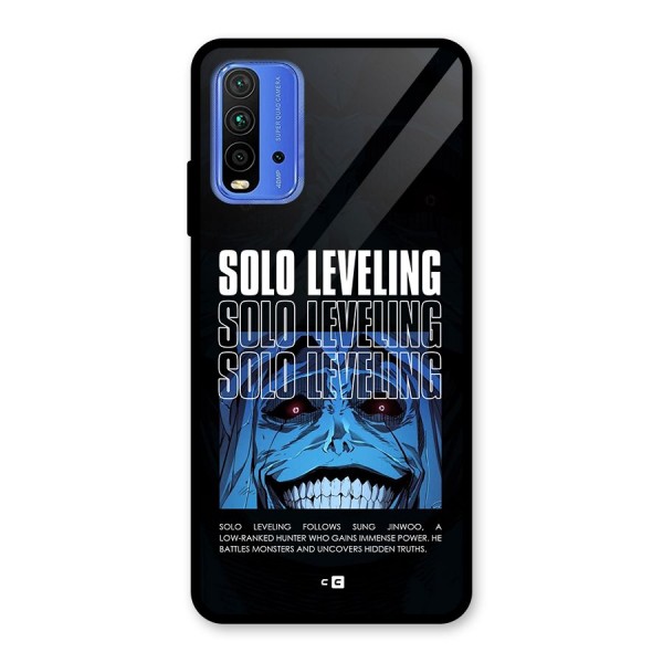 Solo Leveling Typo Glass Back Case for Redmi 9 Power