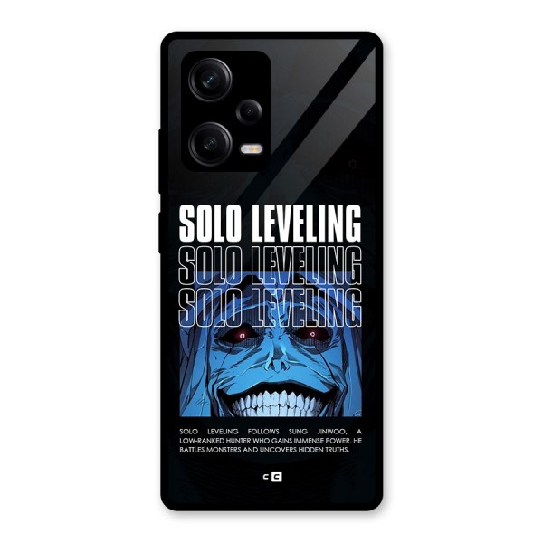 Solo Leveling Typo Glass Back Case for Redmi Note 12 Pro