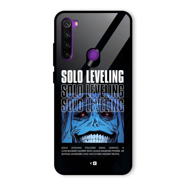 Solo Leveling Typo Glass Back Case for Redmi Note 8
