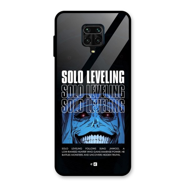 Solo Leveling Typo Glass Back Case for Redmi Note 9 Pro Max