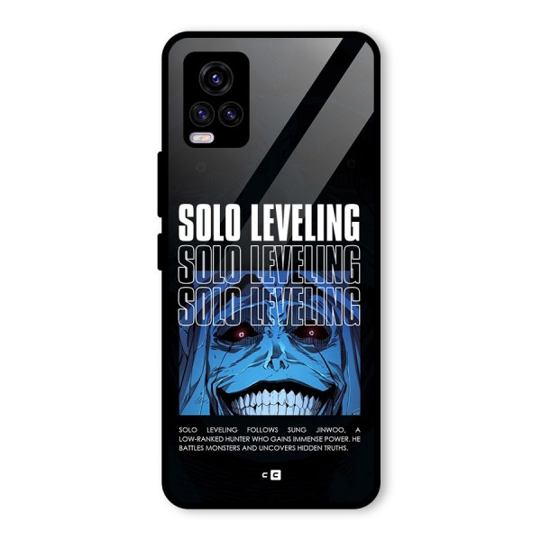 Solo Leveling Typo Glass Back Case for Vivo V20 2021