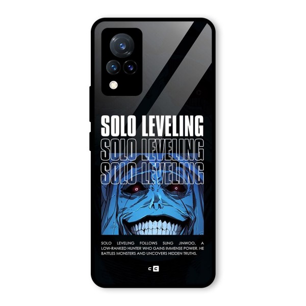 Solo Leveling Typo Glass Back Case for Vivo V21 5G