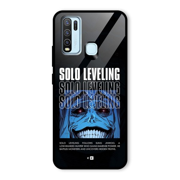 Solo Leveling Typo Glass Back Case for Vivo Y30