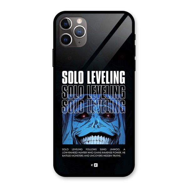 Solo Leveling Typo Glass Back Case for iPhone 11 Pro Max