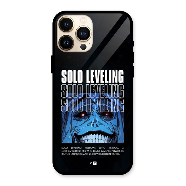 Solo Leveling Typo Glass Back Case for iPhone 13 Pro Max