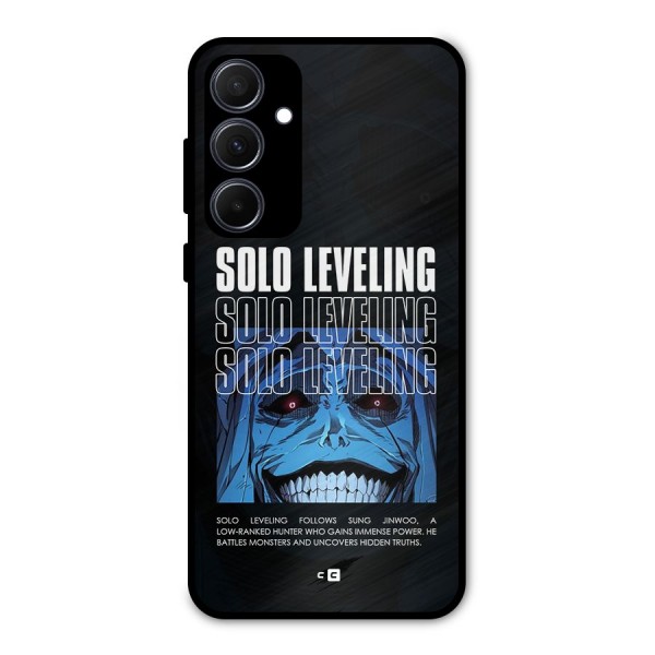 Solo Leveling Typo Metal Back Case for Galaxy A35