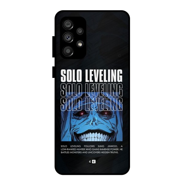 Solo Leveling Typo Metal Back Case for Galaxy A73 5G