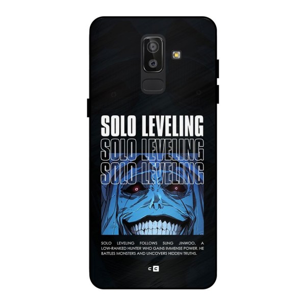 Solo Leveling Typo Metal Back Case for Galaxy J8