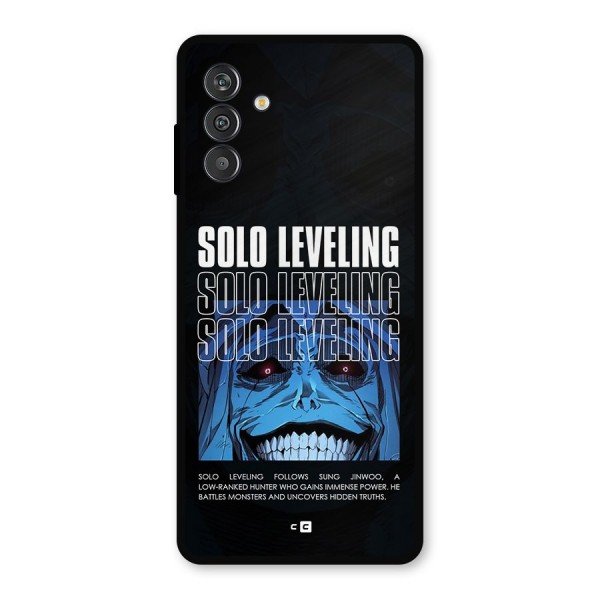 Solo Leveling Typo Metal Back Case for Galaxy M14 5G