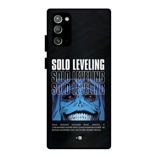 Solo Leveling Typo Metal Back Case for Galaxy Note 20
