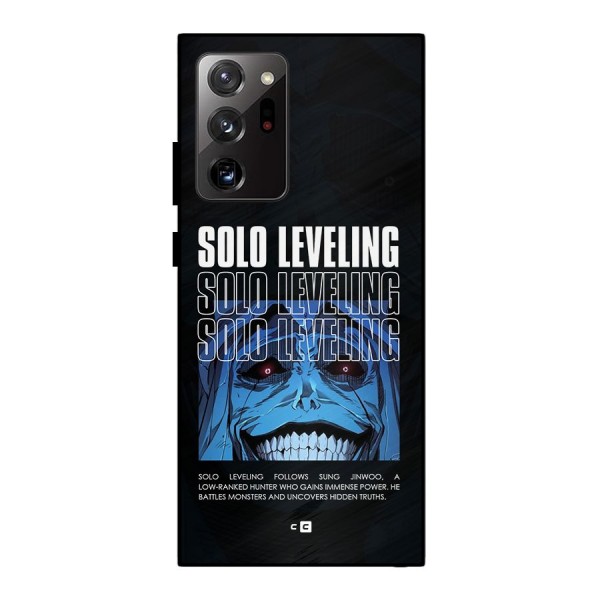 Solo Leveling Typo Metal Back Case for Galaxy Note 20 Ultra