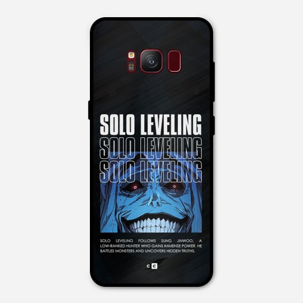 Solo Leveling Typo Metal Back Case for Galaxy S8