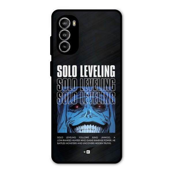 Solo Leveling Typo Metal Back Case for Moto G82