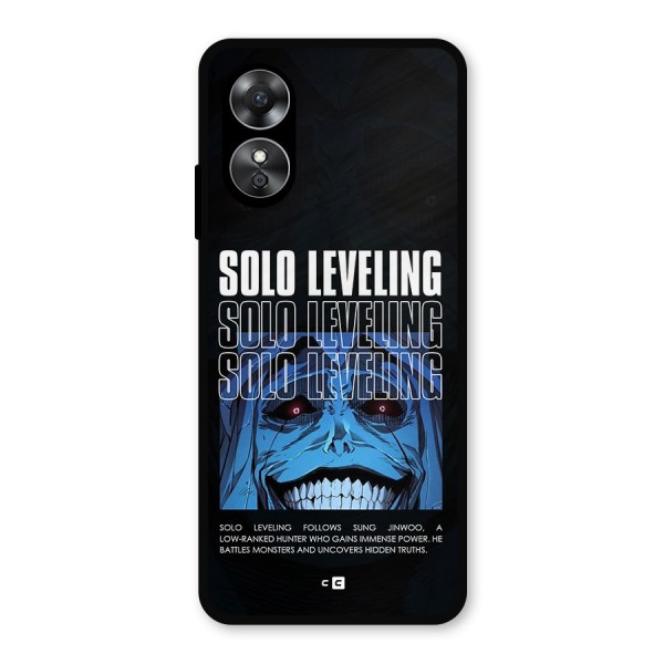 Solo Leveling Typo Metal Back Case for Oppo A17