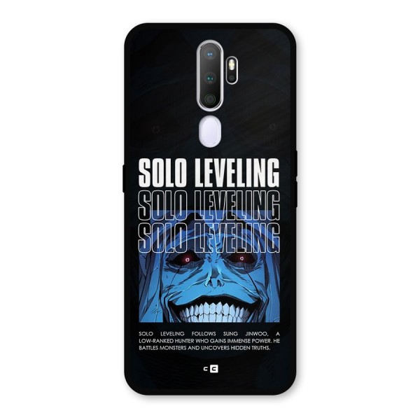 Solo Leveling Typo Metal Back Case for Oppo A5 (2020)
