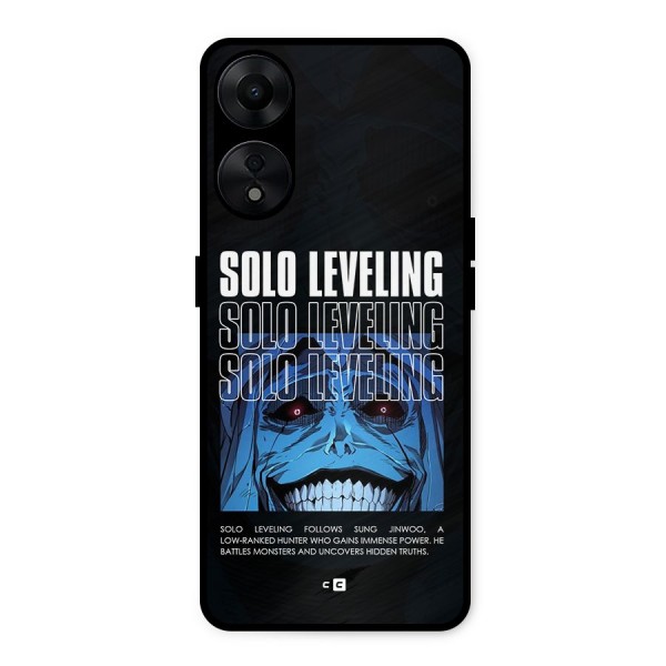 Solo Leveling Typo Metal Back Case for Oppo A78 5G