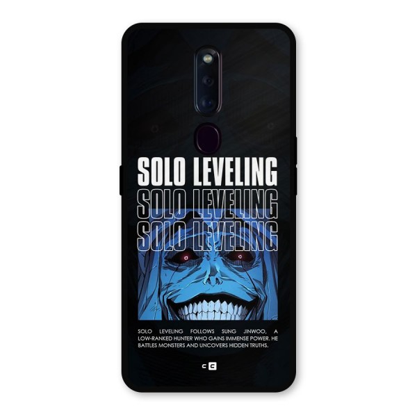 Solo Leveling Typo Metal Back Case for Oppo F11 Pro
