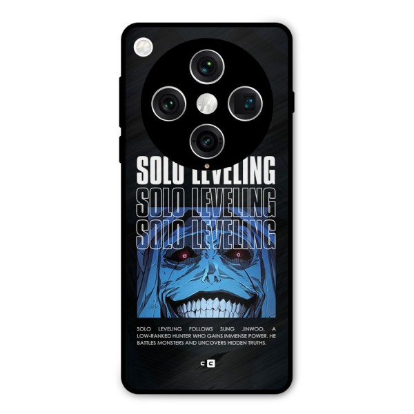 Solo Leveling Typo Metal Back Case for Oppo Find X8 Pro