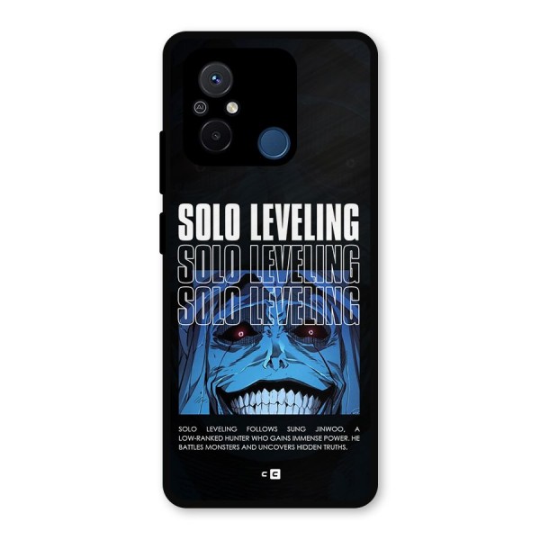 Solo Leveling Typo Metal Back Case for Poco C55