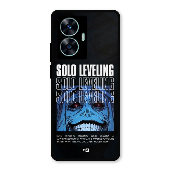 Solo Leveling Typo Metal Back Case for Realme C55