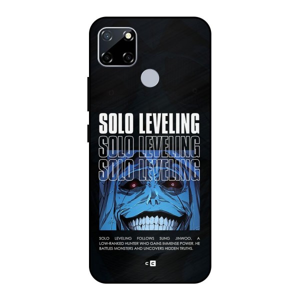 Solo Leveling Typo Metal Back Case for Realme Narzo 30A