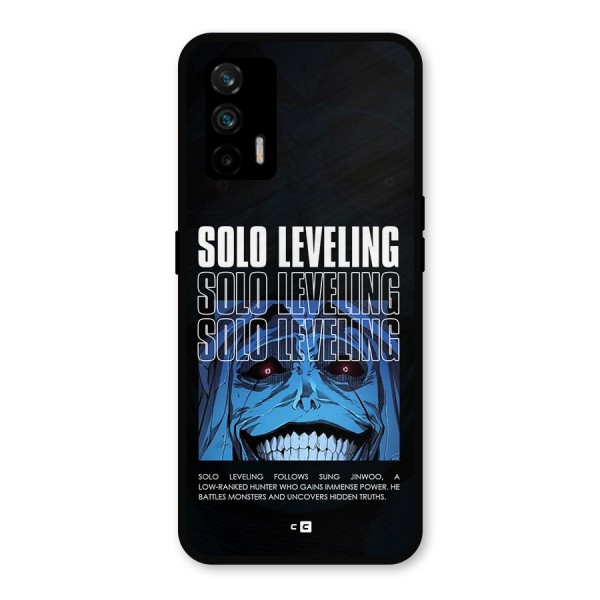 Solo Leveling Typo Metal Back Case for Realme X7 Max