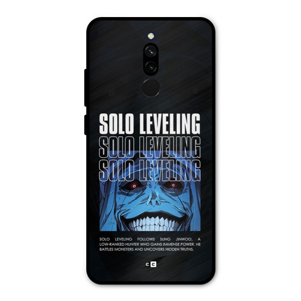Solo Leveling Typo Metal Back Case for Redmi 8