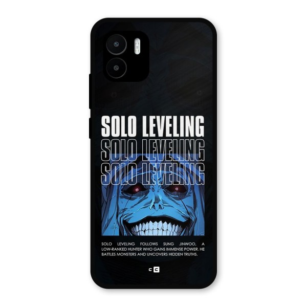 Solo Leveling Typo Metal Back Case for Redmi A1