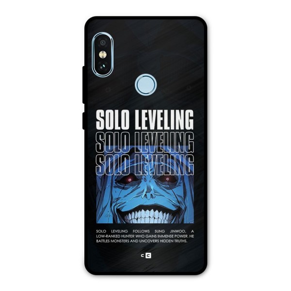 Solo Leveling Typo Metal Back Case for Redmi Note 5 Pro