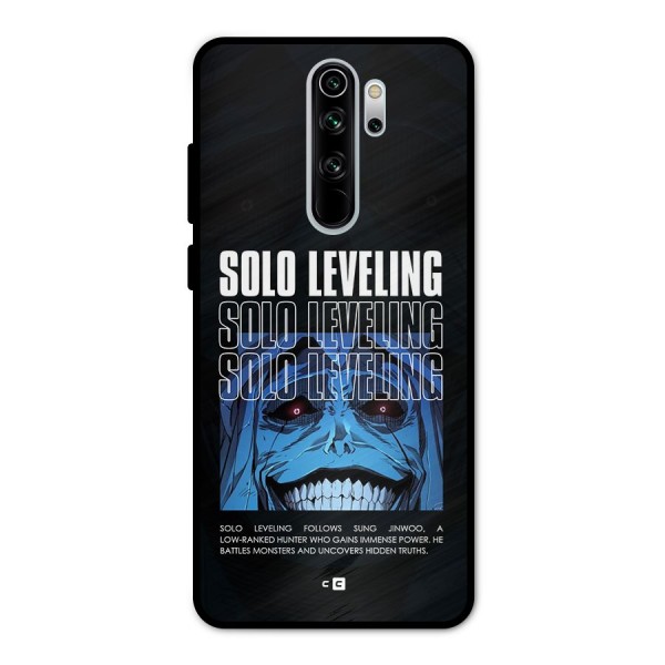 Solo Leveling Typo Metal Back Case for Redmi Note 8 Pro