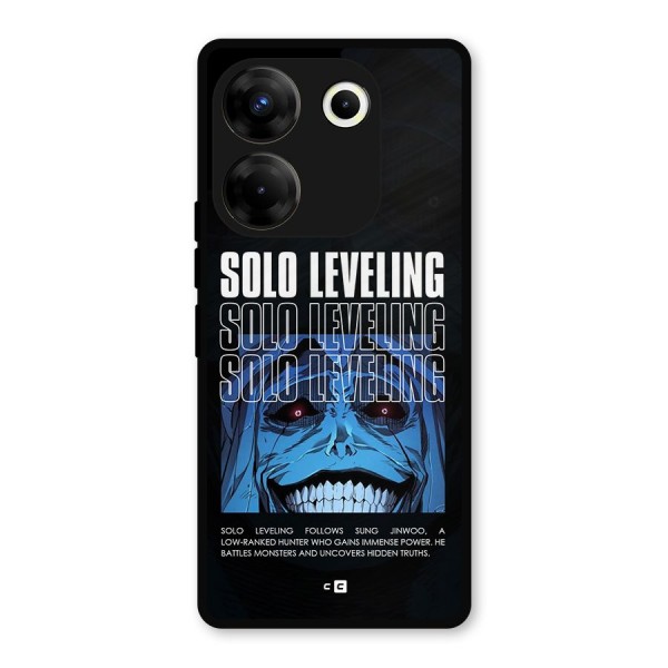 Solo Leveling Typo Metal Back Case for Tecno Camon 20