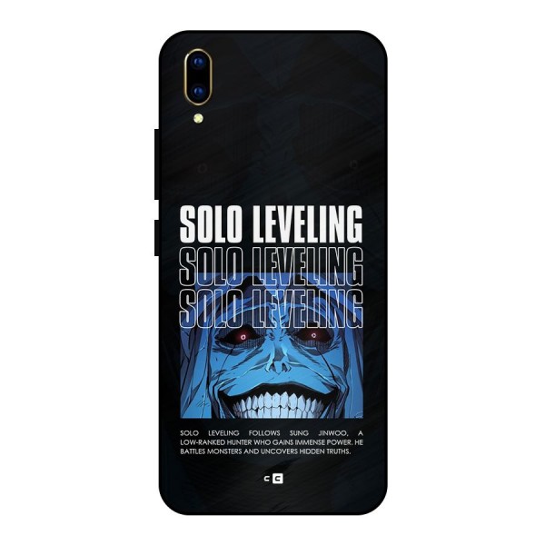 Solo Leveling Typo Metal Back Case for Vivo V11 Pro