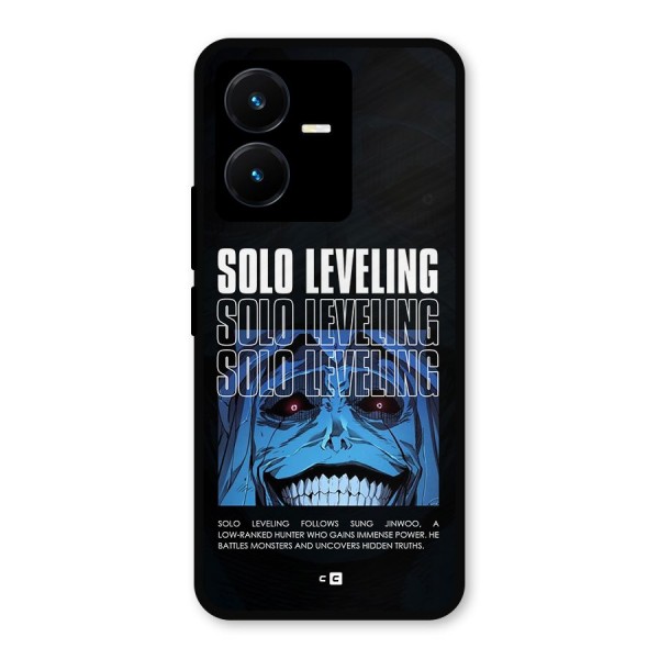 Solo Leveling Typo Metal Back Case for Vivo Y22