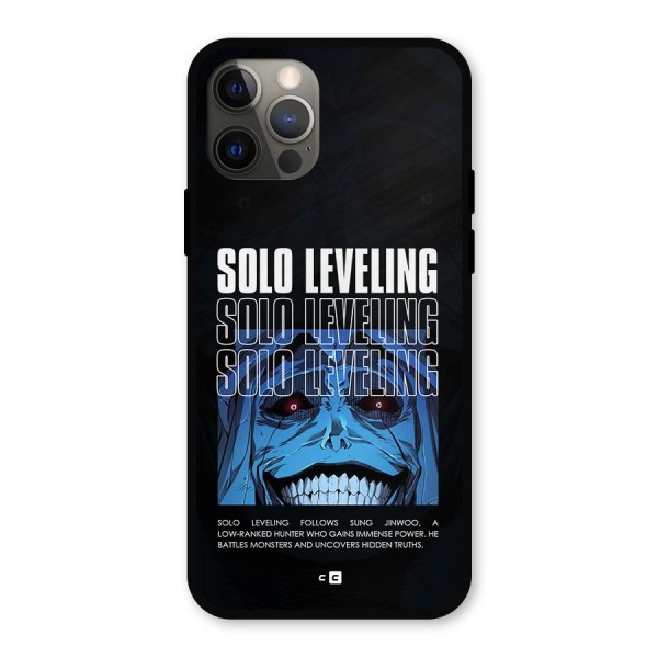Solo Leveling Typo Metal Back Case for iPhone 12 Pro