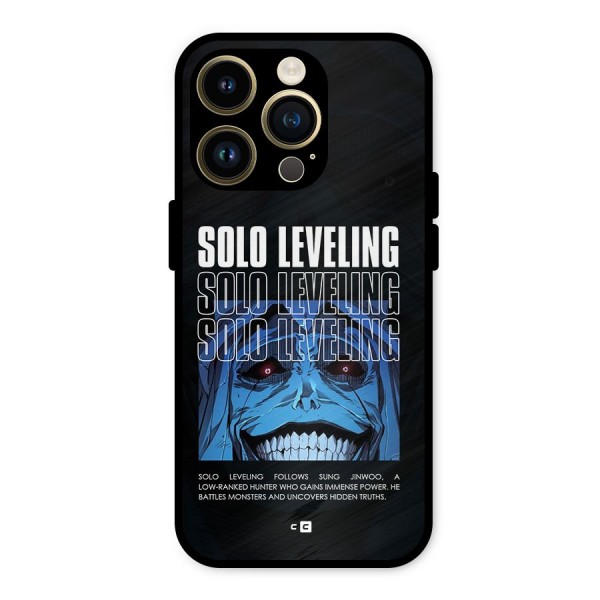 Solo Leveling Typo Metal Back Case for iPhone 14 Pro