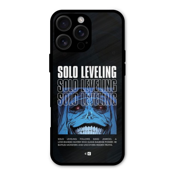 Solo Leveling Typo Metal Back Case for iPhone 16 Pro Max