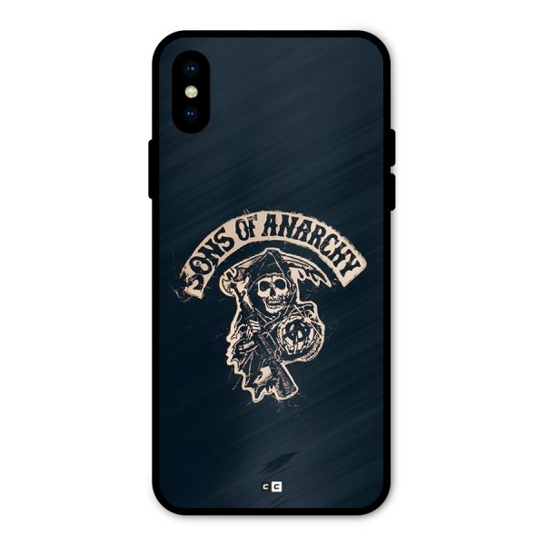 Sons Of Anarchy Metal Back Case for iPhone XS