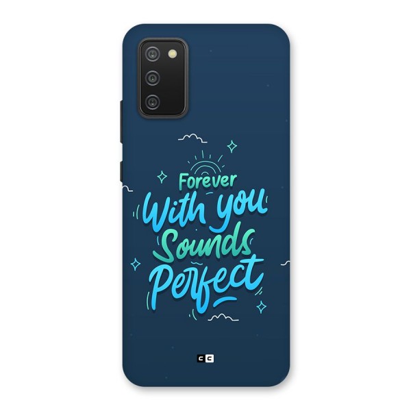 Sounds Perfect Back Case for Galaxy F02s