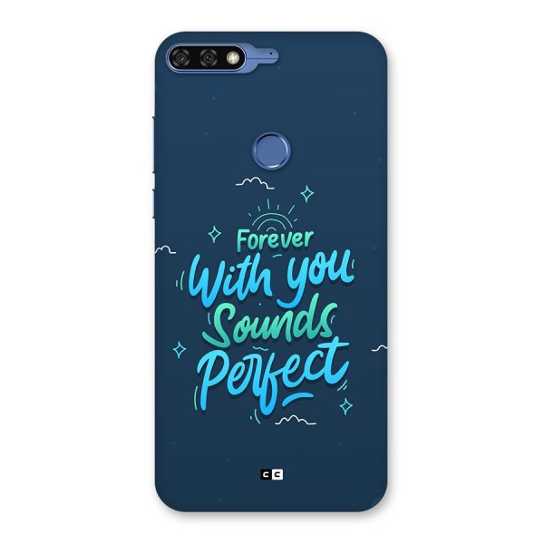 Sounds Perfect Back Case for Honor 7C