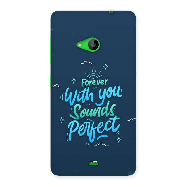 Sounds Perfect Back Case for Lumia 535