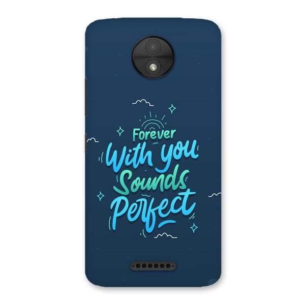 Sounds Perfect Back Case for Moto C