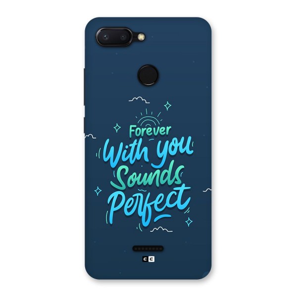 Sounds Perfect Back Case for Redmi 6