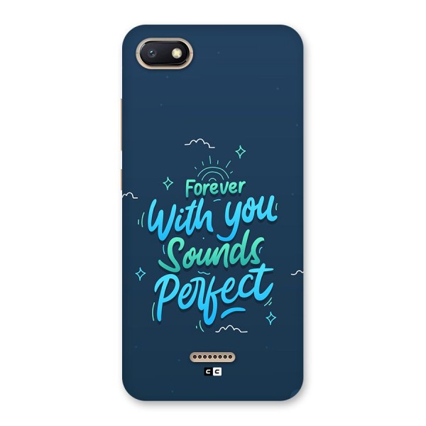 Sounds Perfect Back Case for Redmi 6A
