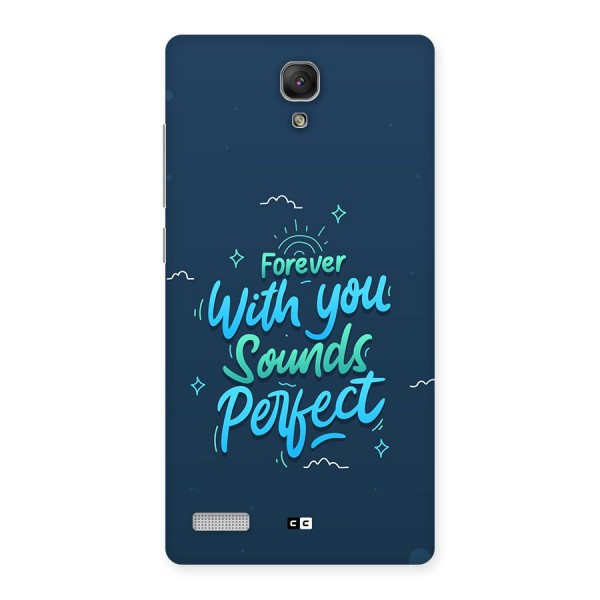 Sounds Perfect Back Case for Redmi Note