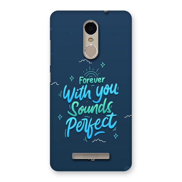 Sounds Perfect Back Case for Redmi Note 3