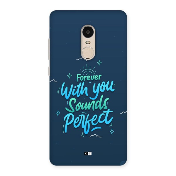 Sounds Perfect Back Case for Redmi Note 4