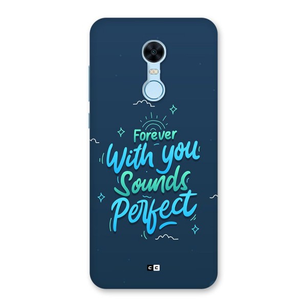 Sounds Perfect Back Case for Redmi Note 5