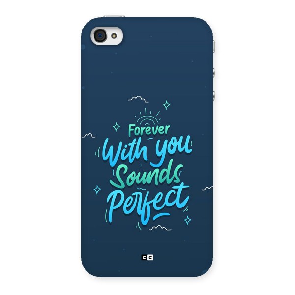 Sounds Perfect Back Case for iPhone 4 4s